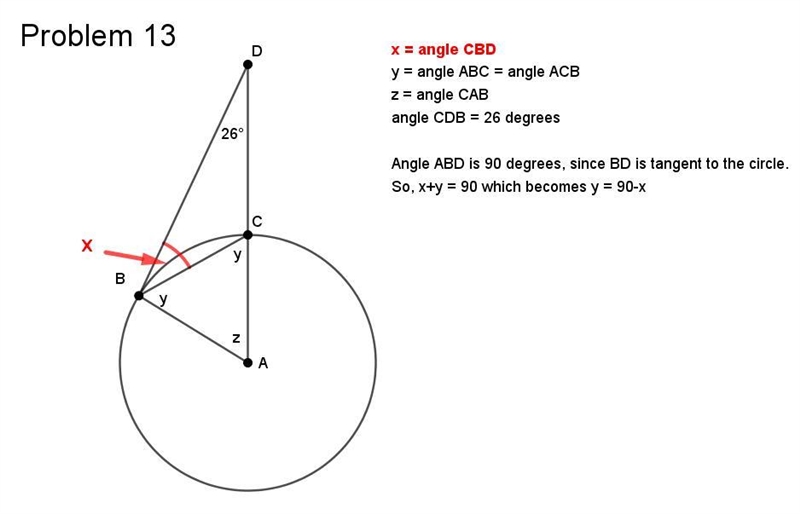 Find the measure indicated. Assume that the lines which appear to be tangent are tangent-example-1