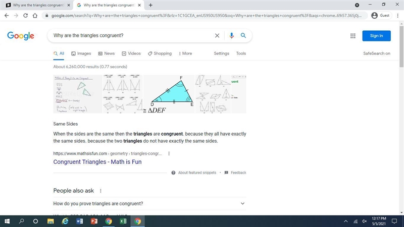 Why are the triangles congruent?-example-1