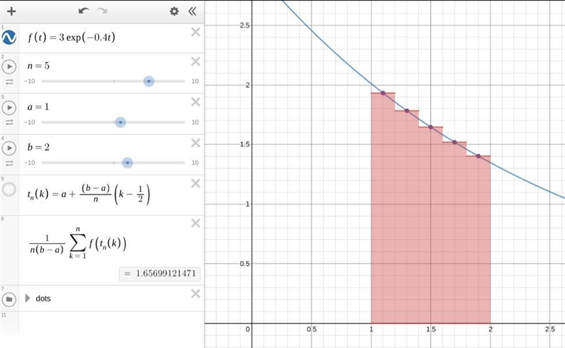 Midpoint rule with given value-example-1