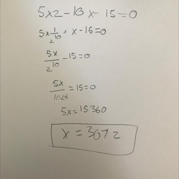 What are the solutions of the quadratic equation 5x2 – 10x – 15 = 0?-example-1