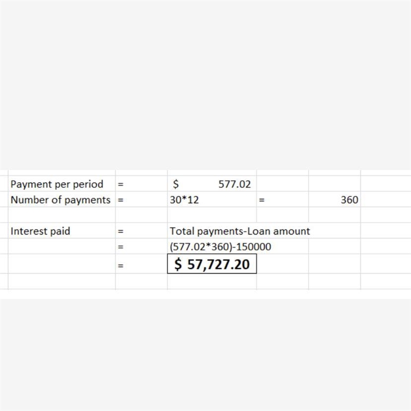 Susie is paying $577.02 every month for her $150,000 mortgage. If this is a 30 year-example-1