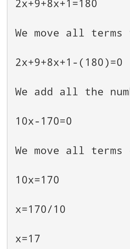 2x + 9 8x + 1 Solve for x-example-1