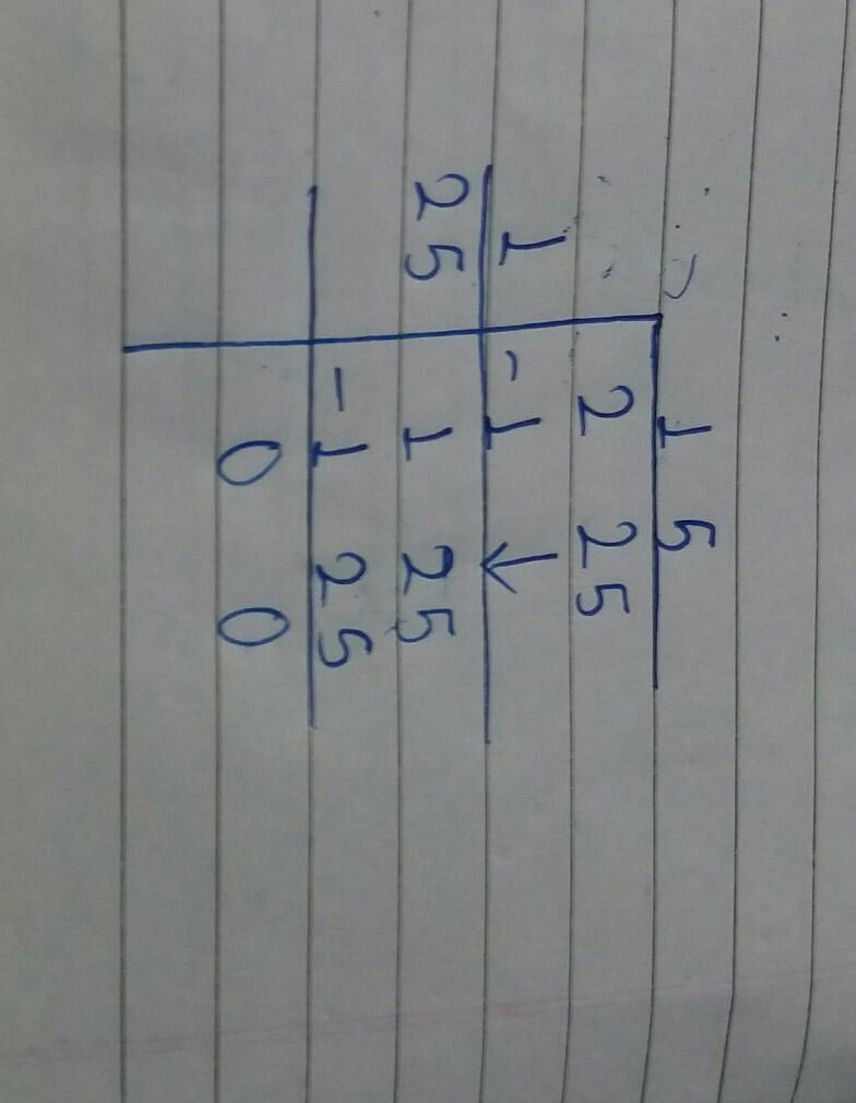 3. Find the square root of these numbers by division method a) 225 ​-example-1