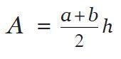 Find the area of the trapezoid below in square centimeters (cm). The area of the trapezoid-example-1