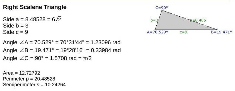 Solve the right angle . Round decimal answers to the nearest tenth-example-1