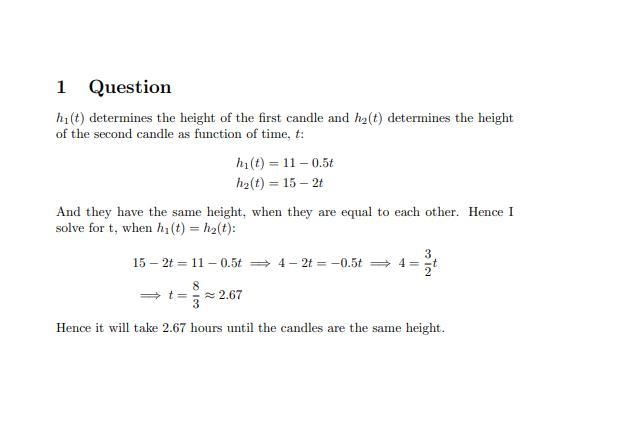 An 11-inch candle and a 15-inch candle are lit. The 11-inch candle burns 0.5 inches-example-1