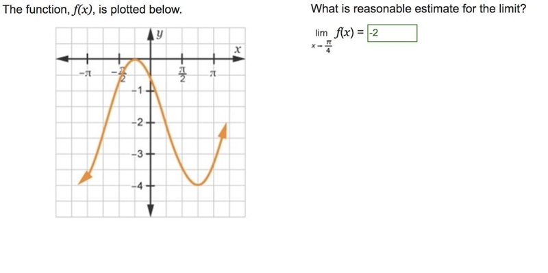 The function, f(x), is plotted below. On a coordinate plane, a function curves up-example-1