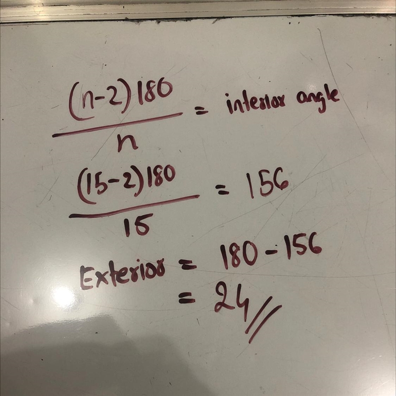 What is the measure of each exterior angle of a regular 15-sided figure?-example-1