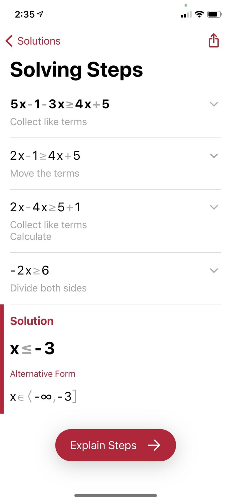 5x-1-3x≥4x+5 Someone help please-example-1