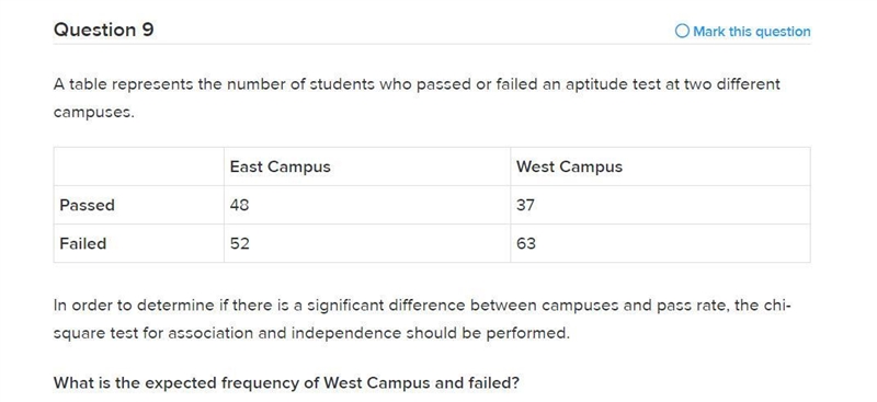 In order to determine if there is a significant difference between campuses and pass-example-1