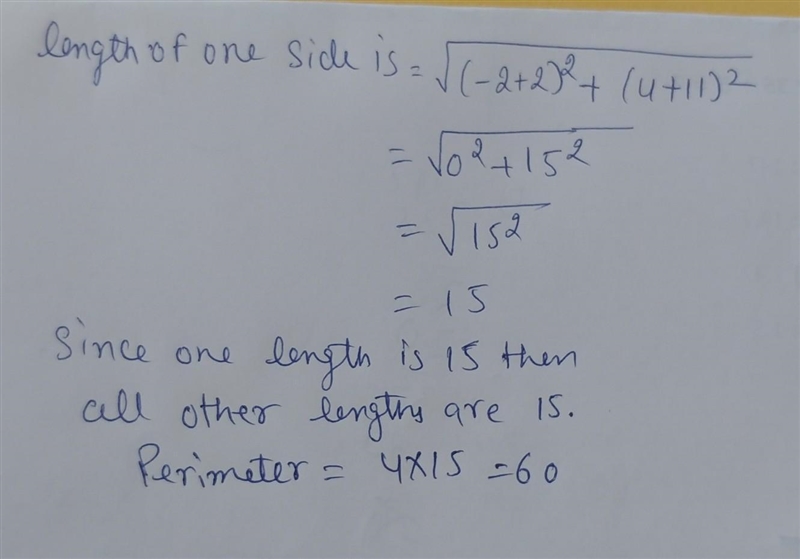 A square is drawn on the coordinate plane. The endpoints of one of its sides are located-example-1