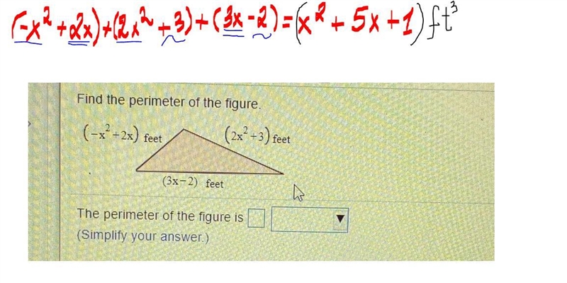 Find the perimeter of the figure​-example-1