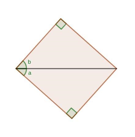 In this figure, sin(a) = 2/3 What is the value of cos(b) ?-example-1