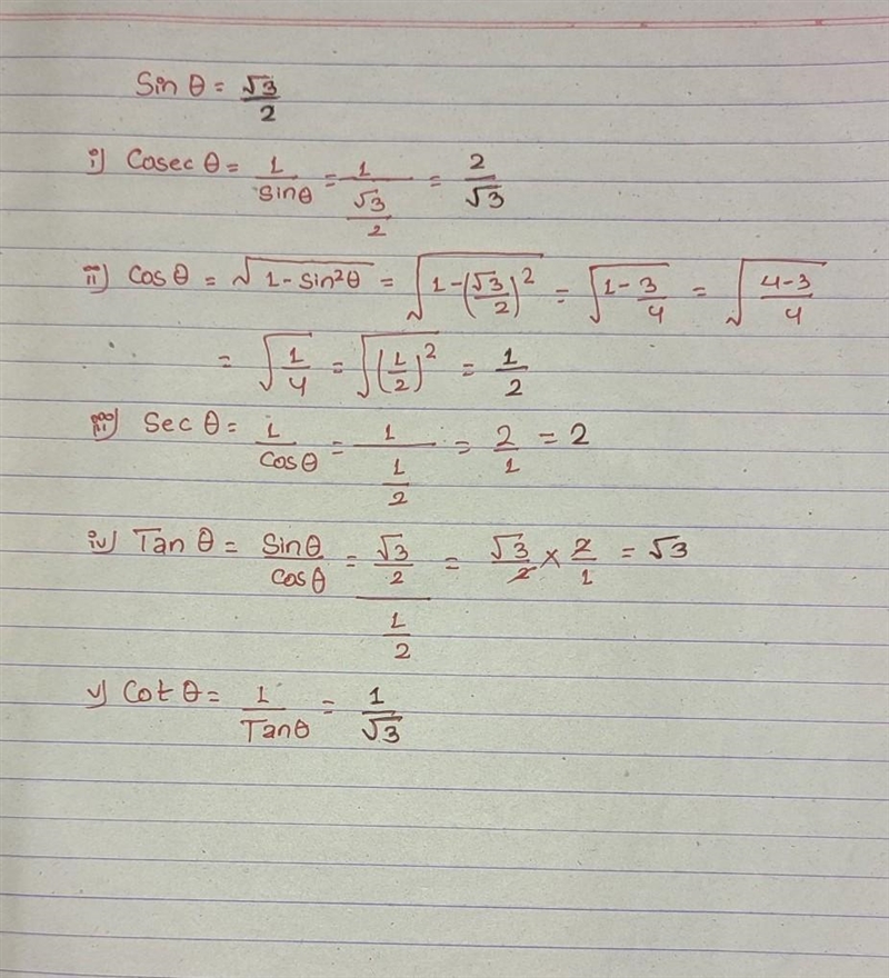 Find the remaining 5 trig functions.-example-1