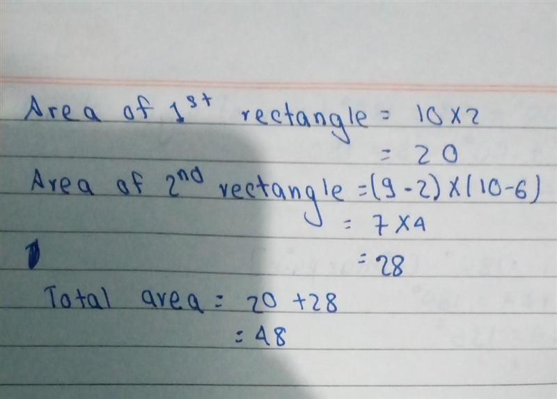 10 pontos 10 points 4. What is the area of the composite figure? 6 cm 9 cm L 2 cm-example-1