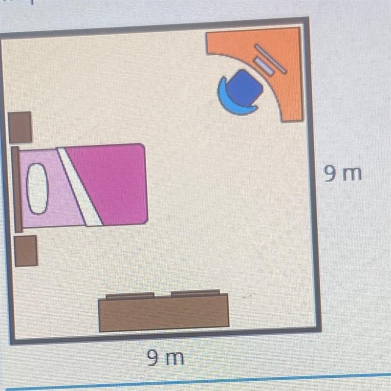 What is the area of Risa’s bedroom-example-1