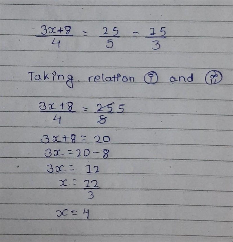 The triangles are similar. What is the value of x? Enter your answer in the box. x-example-1