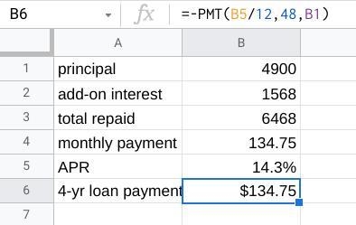 Find the APR, rounded to the nearest tenth of a percent (one decimal place) for the-example-2