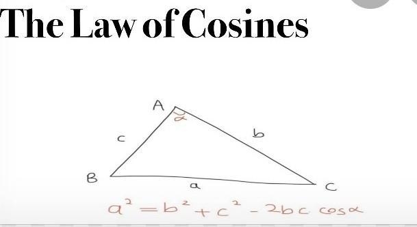 Choose which method to use: Law of Sines or Use Law of Cosines.-example-1