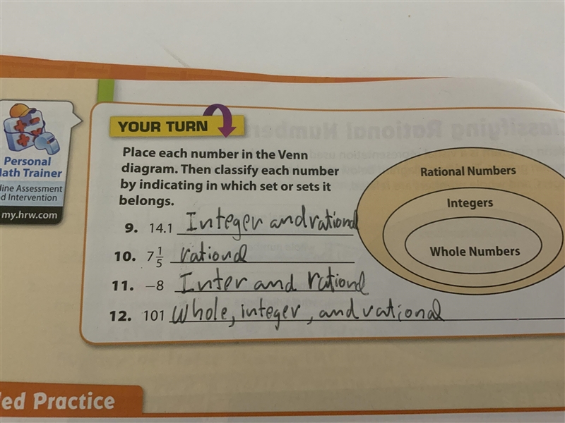 Place each number in the Venn diagram . then classify each number by indicating in-example-1