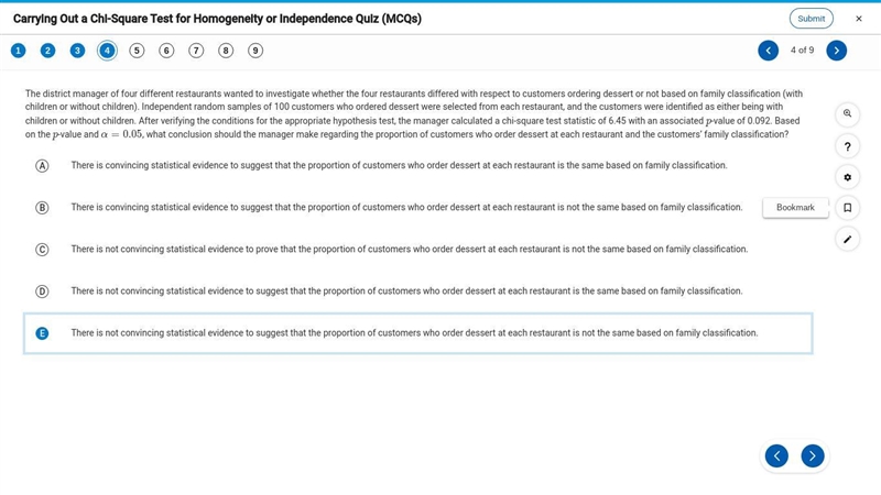 The district manager of four different restaurants wanted to investigate whether the-example-1