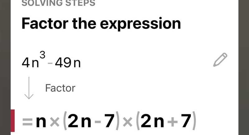 How to Factor 4n^3-49n-example-1