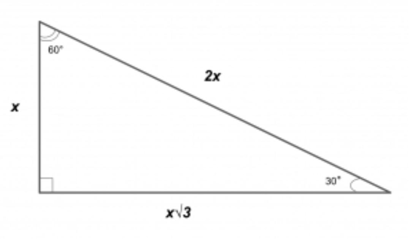 Given the following information, find the length of the missing side. Leave your answer-example-1