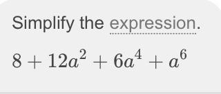 Please explain too:) (2+a^2)^3-example-1