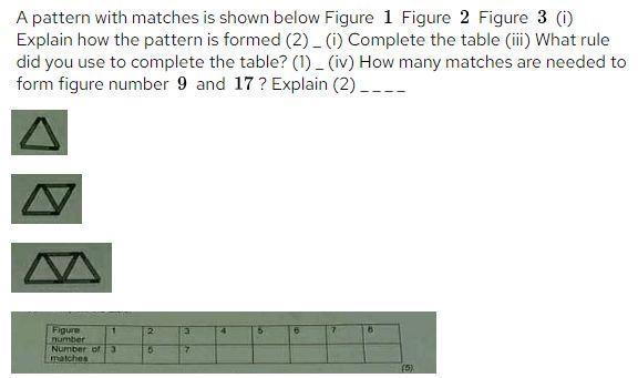 How many matches are needed to form figure number 9 and 17? explain​-example-1