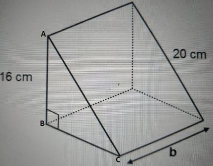 Plzzzzzzzzz help Volume of the following triangular prism is 960 cm3… a) Determine-example-1