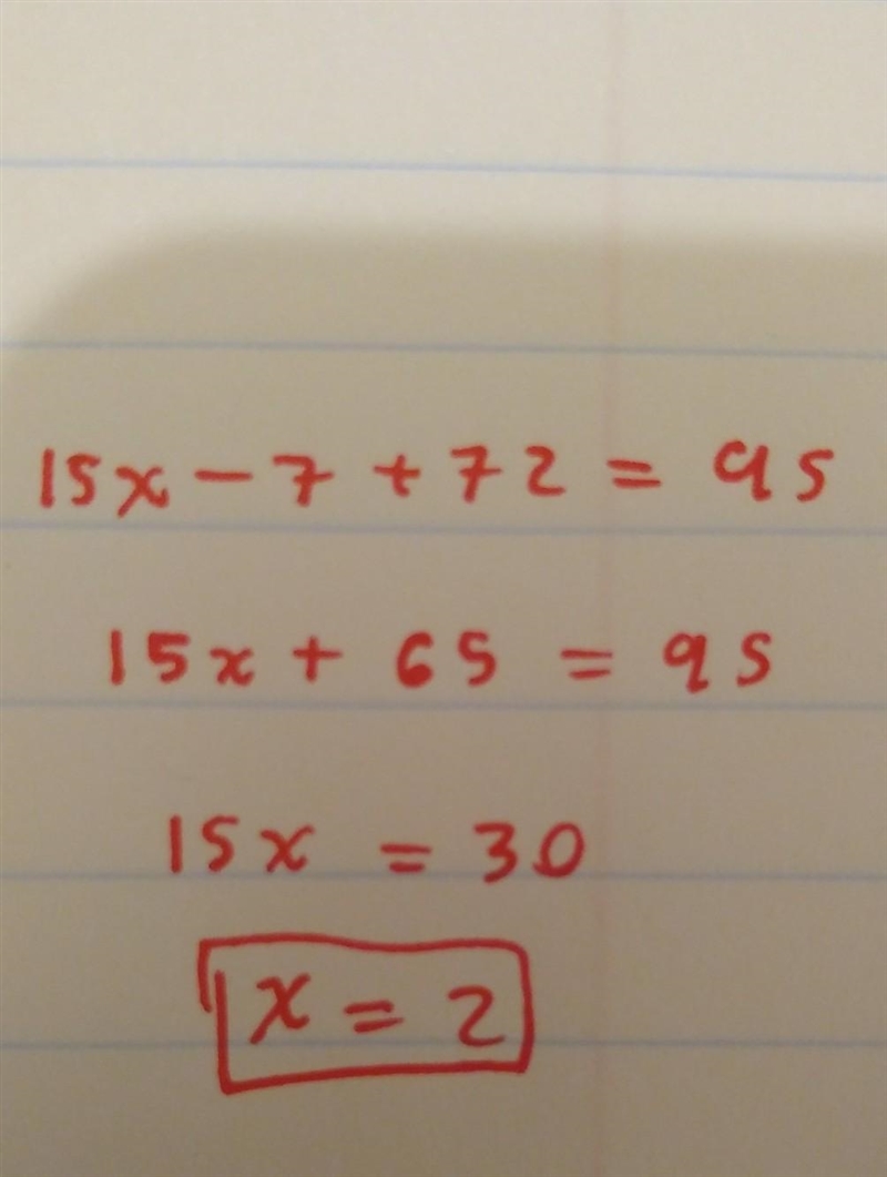 Solve for X Answer choices 4 5 8 3 2-example-1