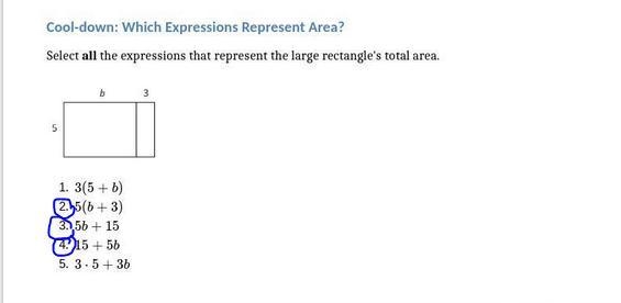 Which Expressions Represent Area?-example-1