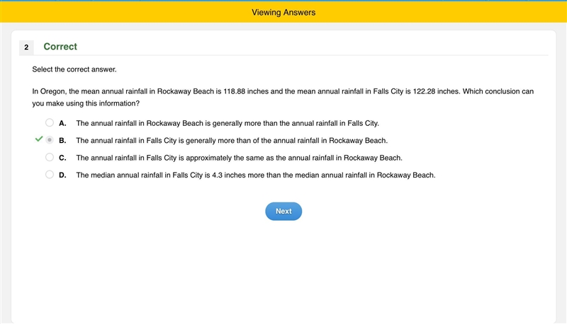 In Oregon, the mean annual rainfall in Rockaway Beach is 118.88 inches and the mean-example-1