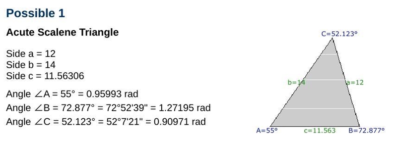 3. Two triangles can be formed with the given information. Use the Law of Sines to-example-1