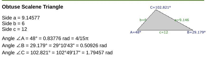 Solve the following triangle using either the law of sines or the law of cosines b-example-1