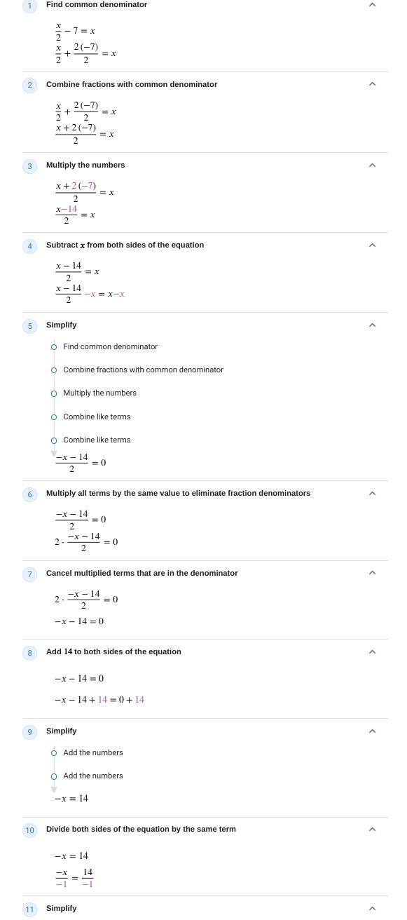 X/2-7=9 find answer for x-example-1