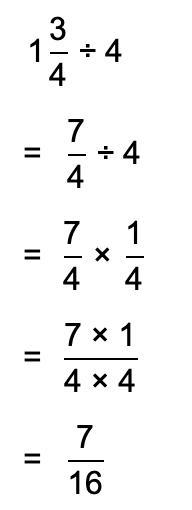 1 3/4 = divided by 4-example-1