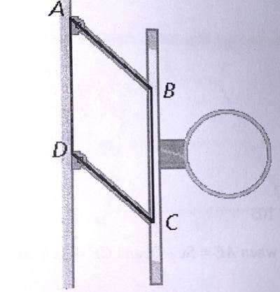 A parallelogram is formed by the supports that attach a basketball backboard and rim-example-1