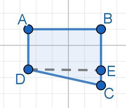 PLEASE ANSWER ASAP Figure ABCD has vertices A(- 5, 2) , B(4, 2) , C(4, - 5) , and-example-1