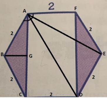 Find the area of each shaded region each outer polygon is regular See the picture-example-1