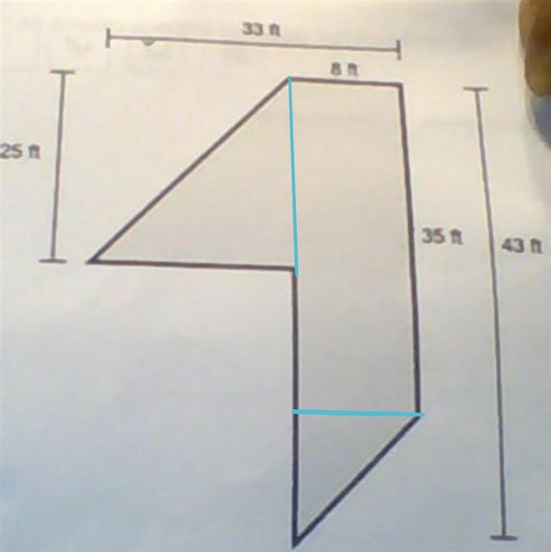 calculate the area of the parallelogram and explain how to decompose this shape into-example-1