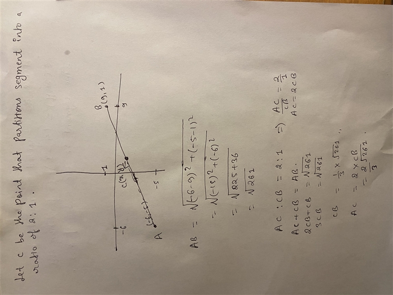 What are the coordinates of the point on the directed line segment from (-6, -5) to-example-3