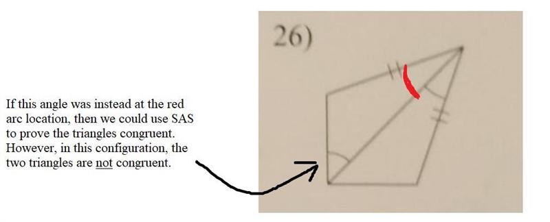 Determine if the two triangles are congruent. If they are State how you know. NO LINKS-example-1