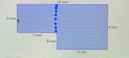 What is the area of this figure? 16 mm 5 mm 8 mm 7 mm 3 mm 9 mm square millimeters-example-1