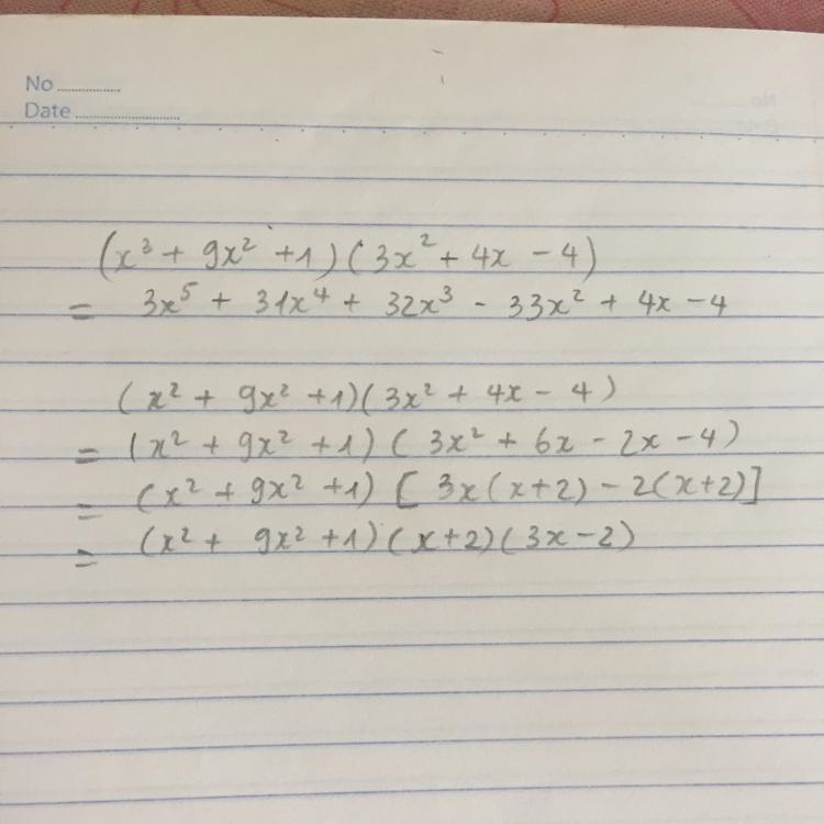 (x3 + 9x2 + 1)(3x2 + 4x − 4)-example-1