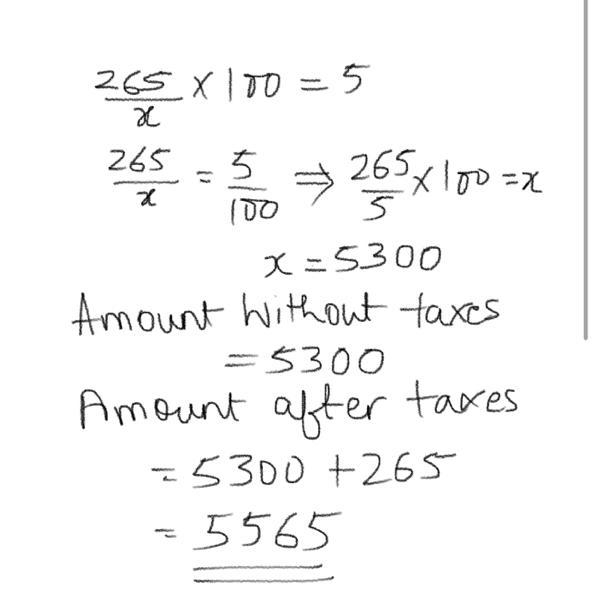 When Tom purchased a new motorcycle, he paid a 5% sales tax. The amount of sales tax-example-1