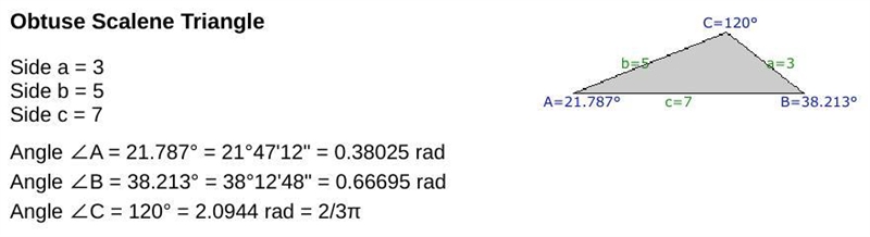 In triangle ABC, a = 3, b = 5, and c = 7. Find the approximate value of angle A. 22° 38° 142° 158°-example-1