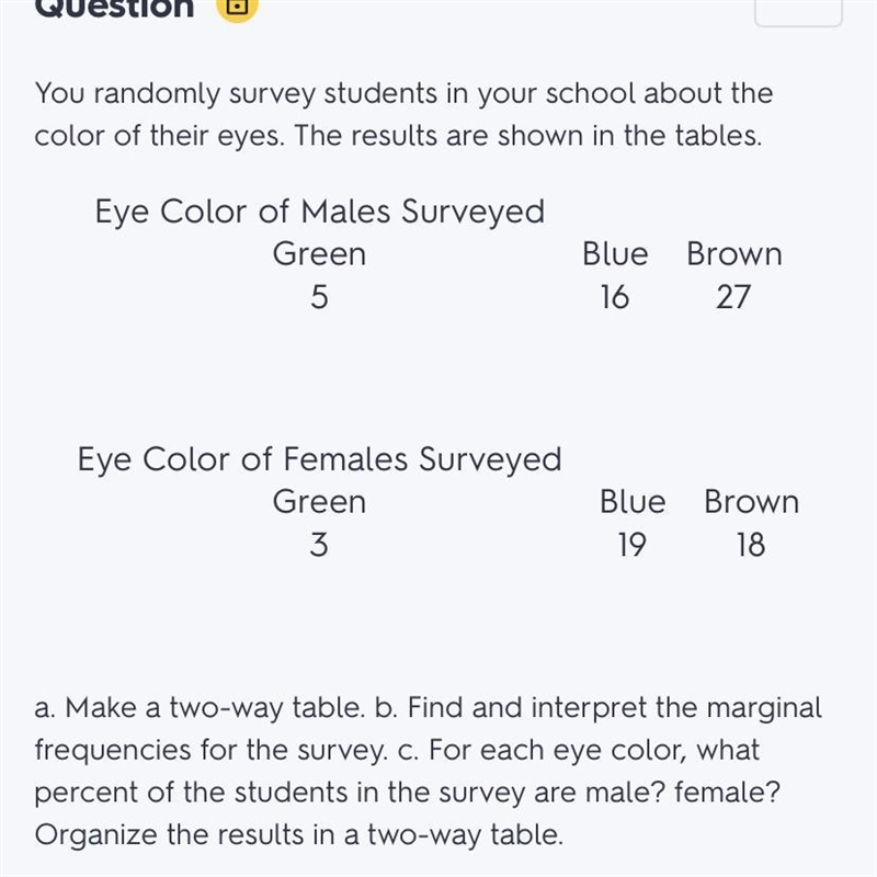 You randomly survey students about year-round school the results are shown in the-example-1