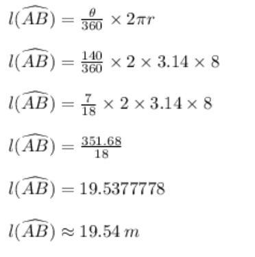 Find the length of AB 8 m 140°-example-1