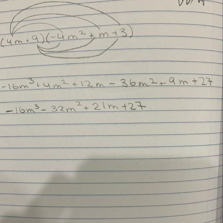 Multiplying polynomials help help help help:p​-example-1